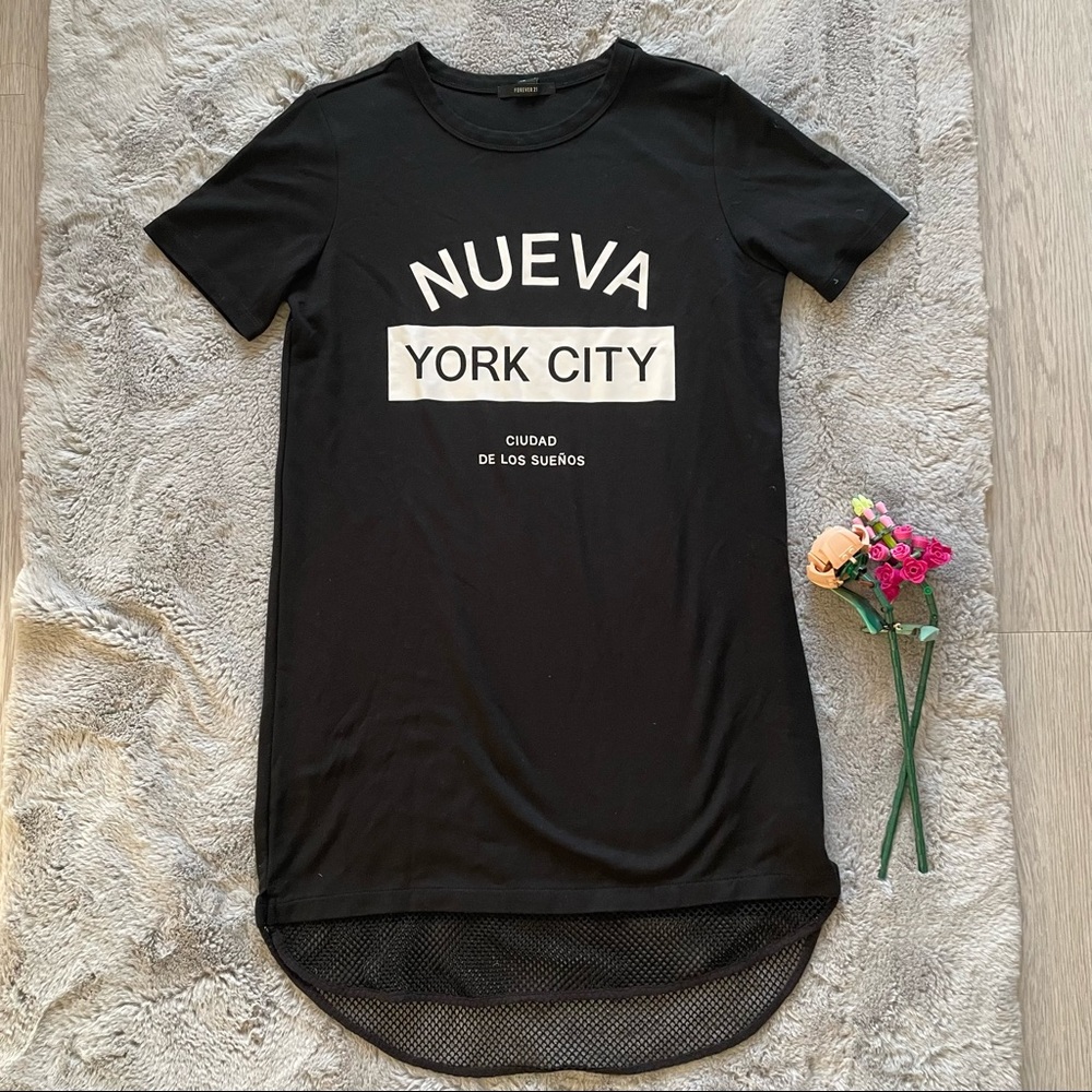 Forever 21 black dress/long tee, S